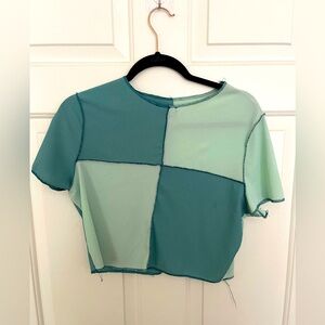 ASOS Color-block cropped tee